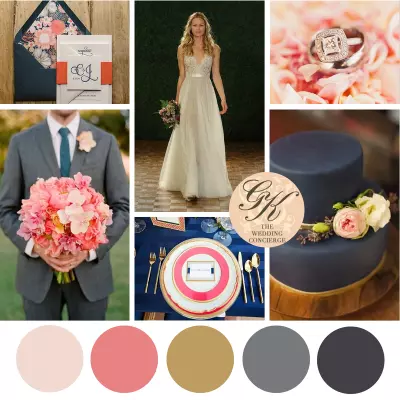Navy & Pink Wedding Inspiration