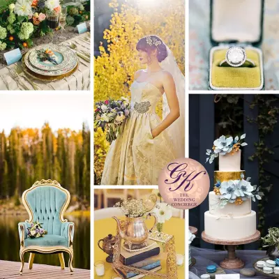 Pale Blue and Yellow Wedding Inspiration