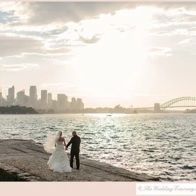 Romantic Sydney Harbor Wedding – Mr. & Mrs. Champagne