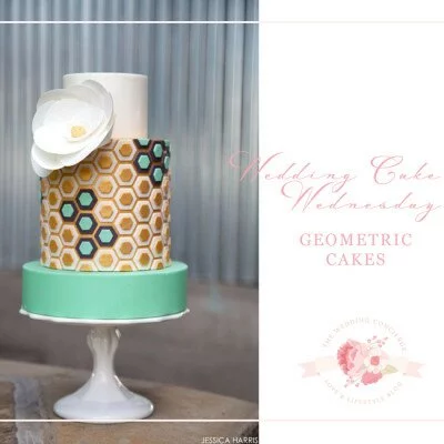 Wedding Cake Wednesday – Geometric Cakes