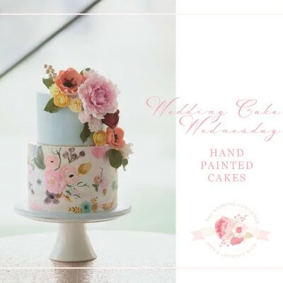 Wedding Cake Wednesday – Hand Painted Cakes