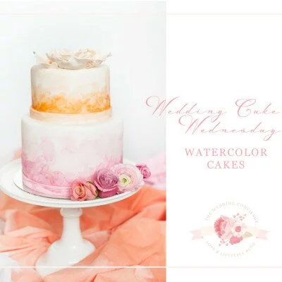 Wedding Cake Wednesday – Watercolor Cakes