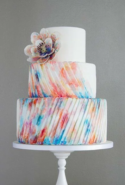 Watercolor-Wedding-Cake