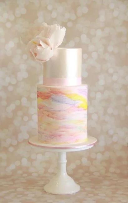 Watercolor-Wedding-Cake