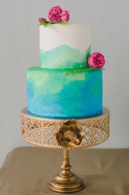 Watercolor-Wedding-Cake