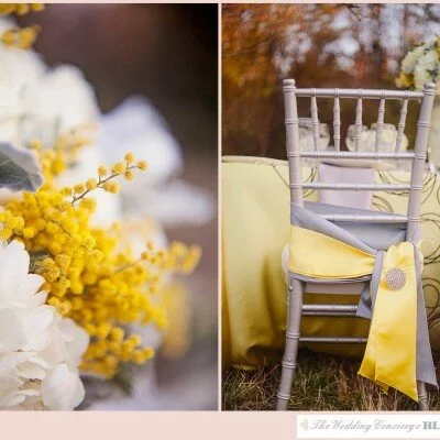 Grey & Yellow Styled Shoot at The Ivy Place