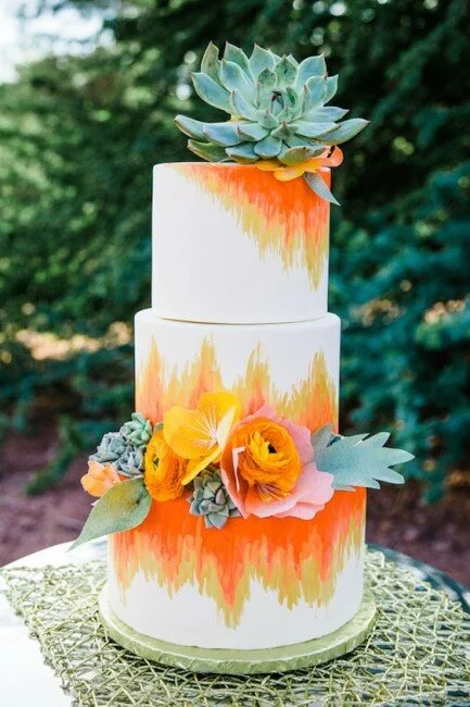 Ikat-Wedding-Cake