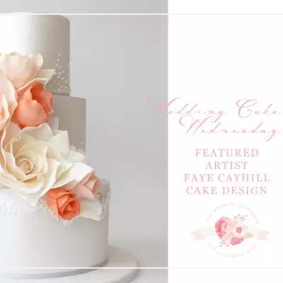 Wedding Cake Wednesday | Featuring Faye Cahill Cake Design
