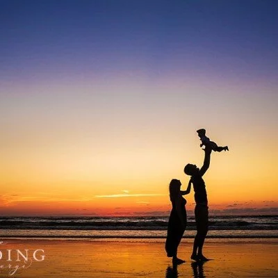 Our Beach Sunrise Family Session by J’adore Studios