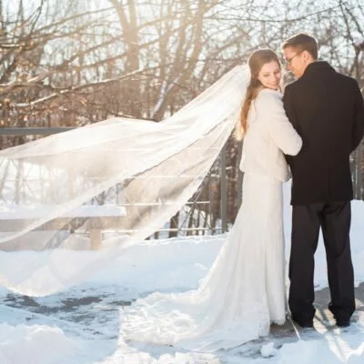 Snowy Minnesota Marriage