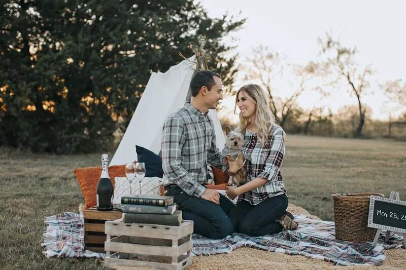 Plaid Picnic Engagement