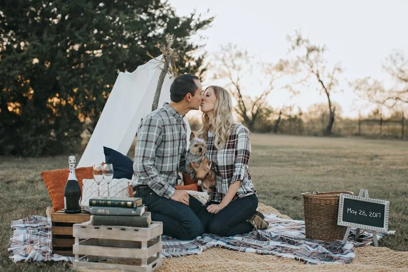 Plaid Picnic Engagement