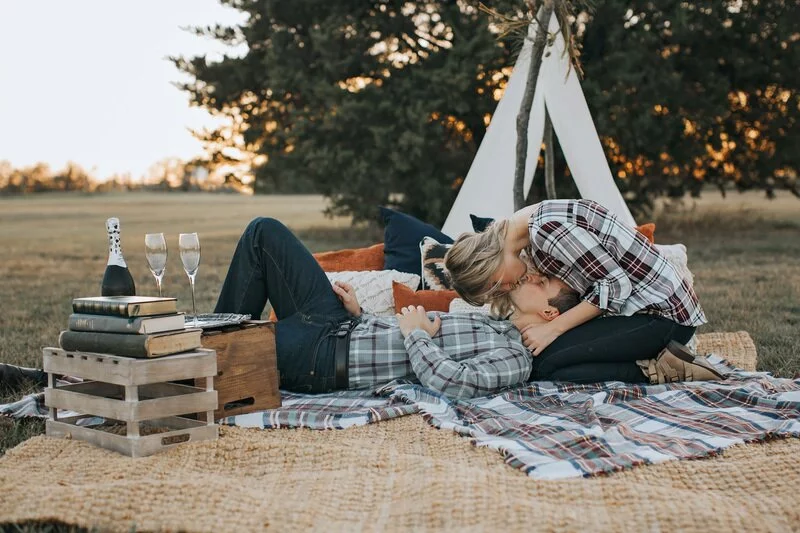 Plaid Picnic Engagement