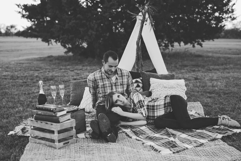 Plaid Picnic Engagement