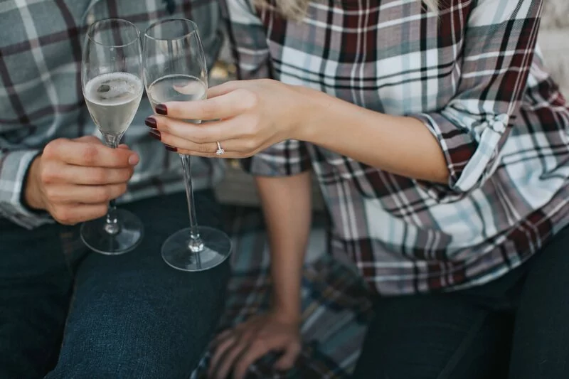 Plaid Picnic Engagement